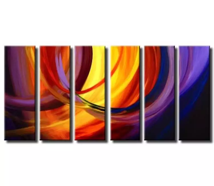 arcs painting - colorful contemporary abstract art original abstract paintings on canvas for your home decor