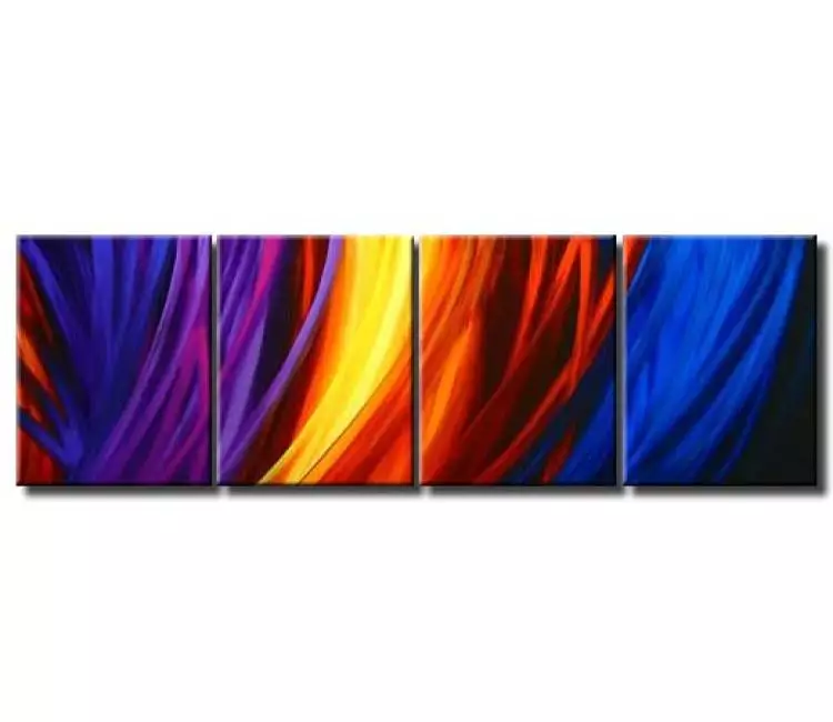 arcs painting - large contemporary colorful abstract canvas art for living room office bedroom home decor hand painted