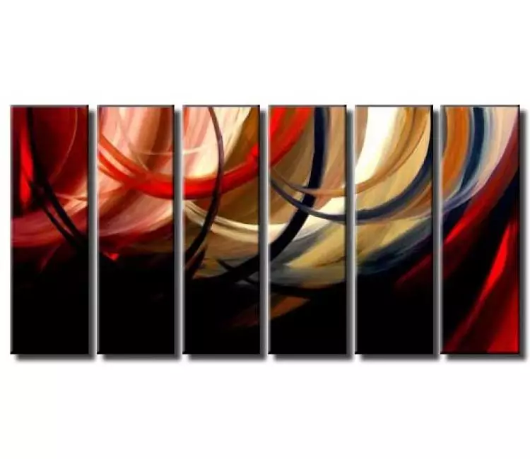arcs painting - large contemporary abstract canvas art for living room office bedroom home decor hand painted