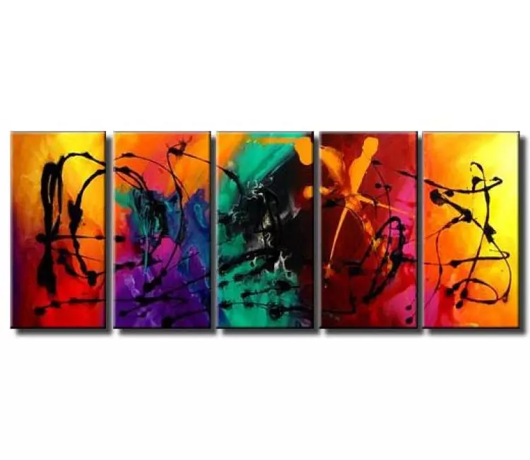 abstract painting - colorful art