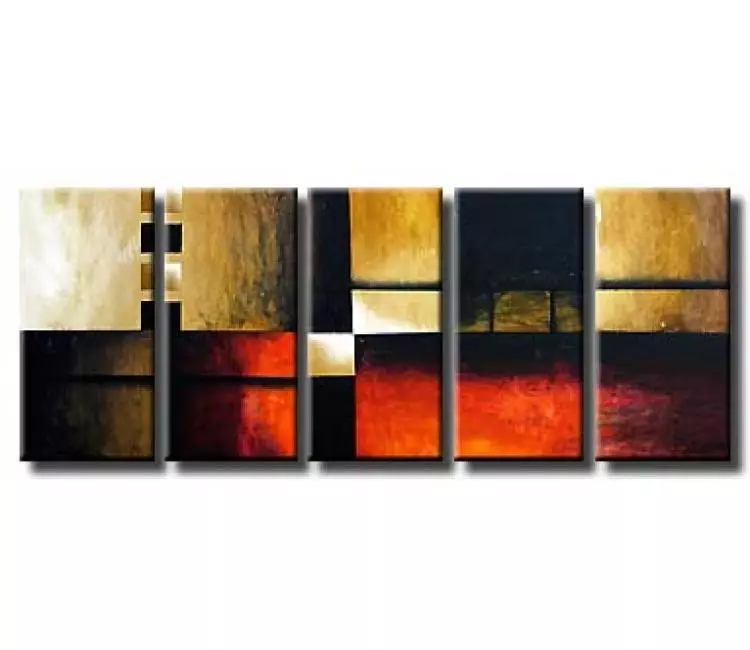 abstract painting - geometric modern abstract art for living room office bedroom original abstract paintings for sale