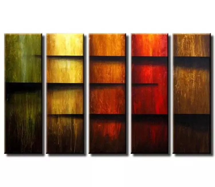 abstract painting - big abstract painting multi panel