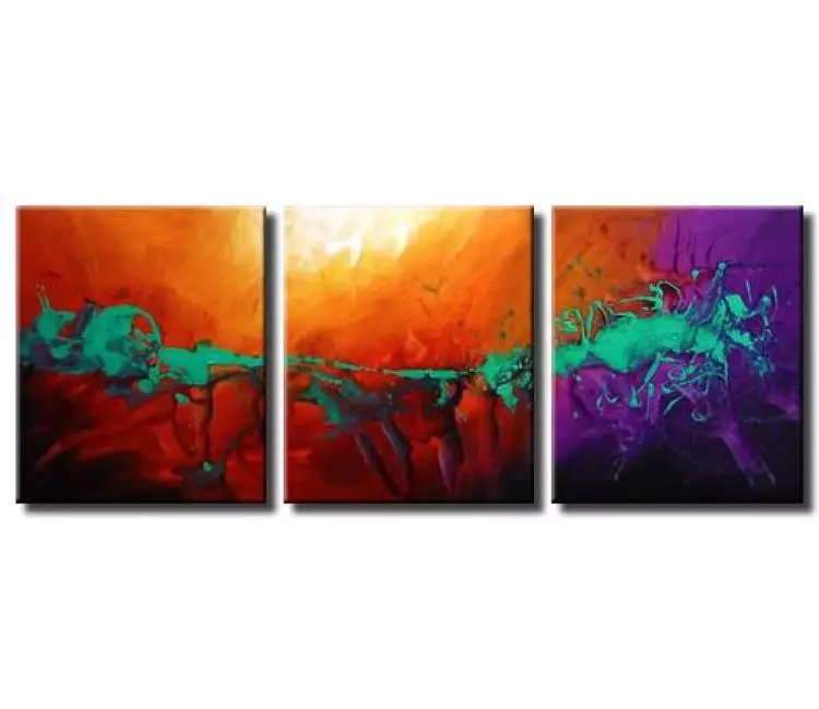 fluid painting - beautiful decorative abstract art on canvas colorful modern painting living room wall art