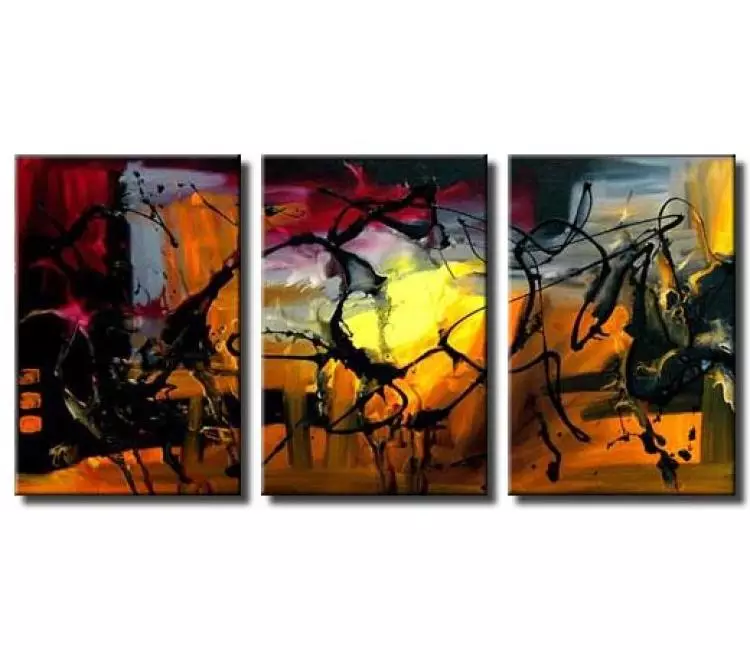 abstract painting - Contemporary splash abstract Art On Canvas Original Big Modern Abstract Painting For Office And Living Room