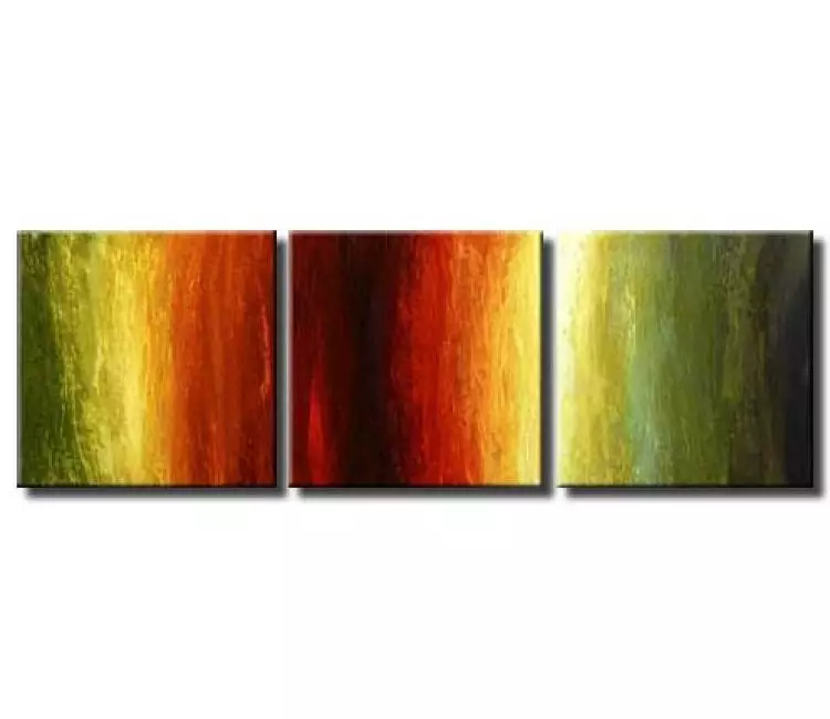 abstract painting - big original green red abstract painting on canvas modern living room wall art for living room office