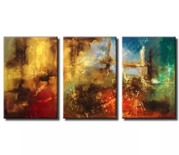 abstract painting - original colorful abstract painting on canvas modern big wall art for living room and office