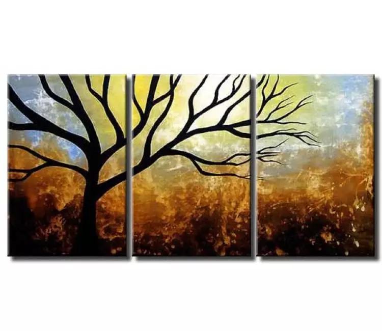 landscape paintings - multi panel canvas landscape