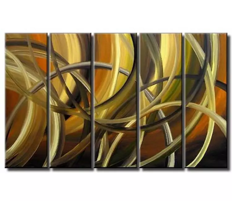 abstract painting - original earth tone colors abstract art on canvas modern big wall art for living room and office