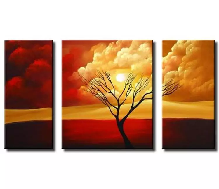 landscape painting - modern tree abstract painting on canvas original landscape art for living room