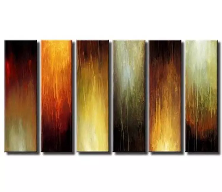 abstract painting - big modern earth tone colors abstract painting on canvas original extra large contemporary art decor
