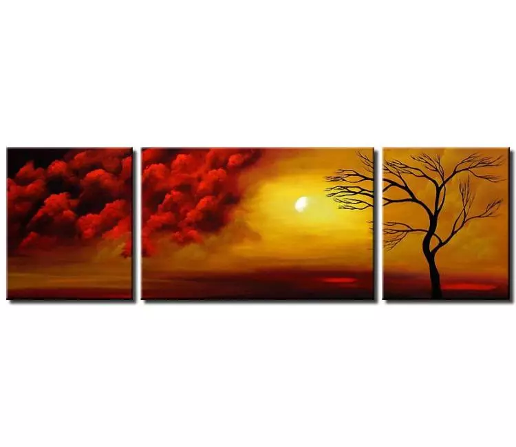 landscape paintings - beautiful modern abstract tree painting on large canvas original big contemporary tree art decor