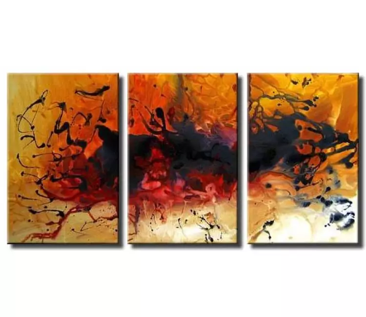 fluid painting - big modern textured abstract painting on canvas original large contemporary art decor
