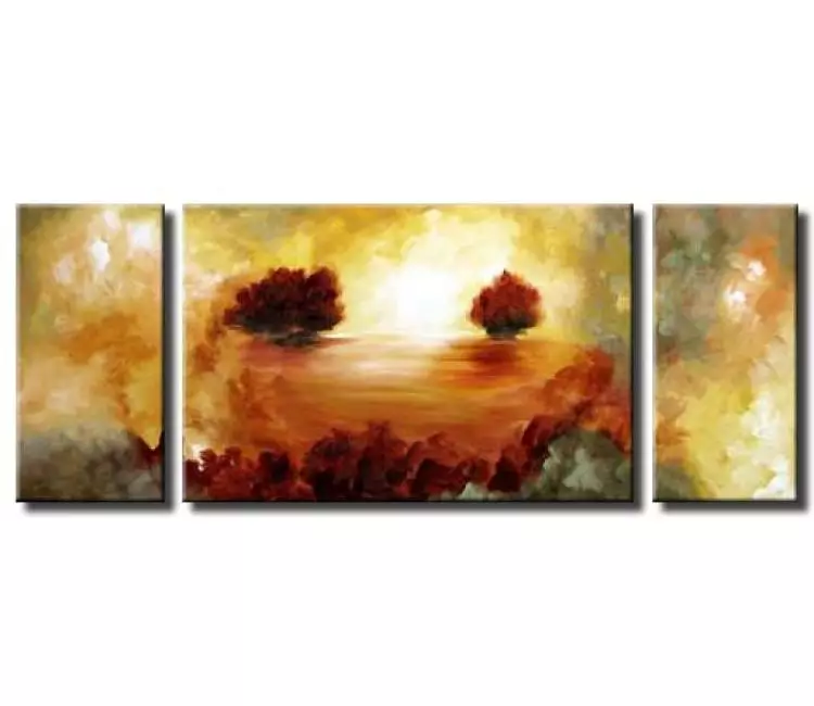 landscape paintings - big abstract landscape painting on canvas neutral modern wall art for living room