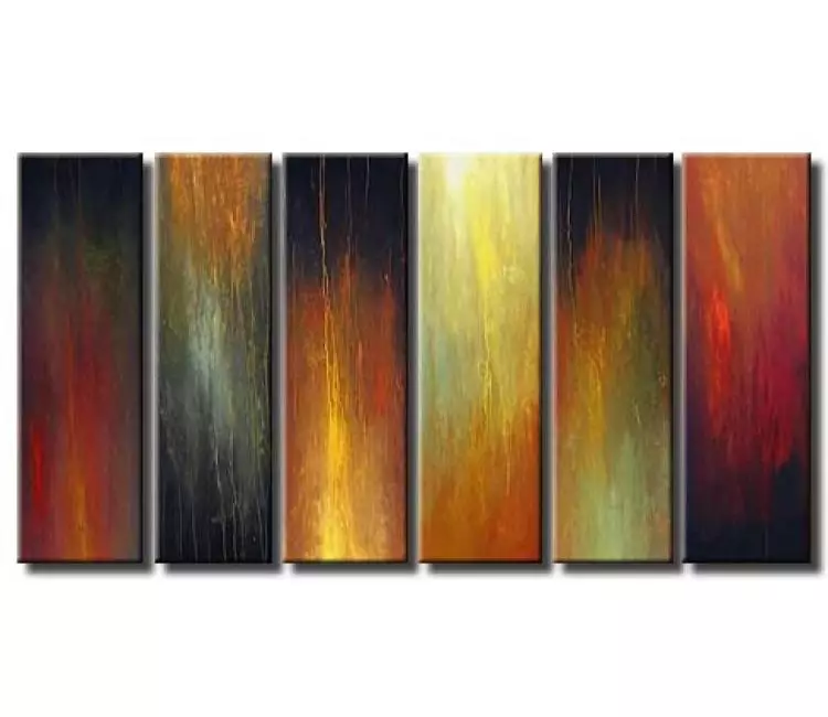 abstract painting - big modern earth tone colors abstract painting on canvas original decorative art for big wall space