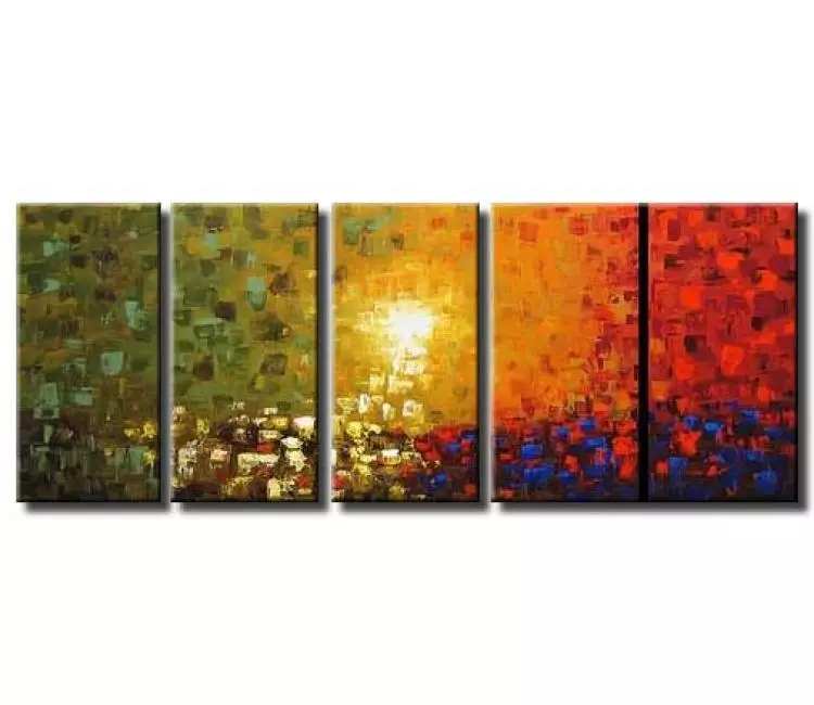 abstract painting - big beautiful abstract art on canvas modern original colorful large wall art decor