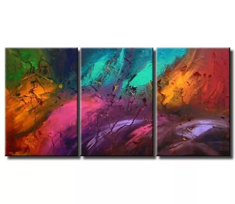 abstract painting - big original modern abstract painting on large canvas colorful contemporary wall art decor
