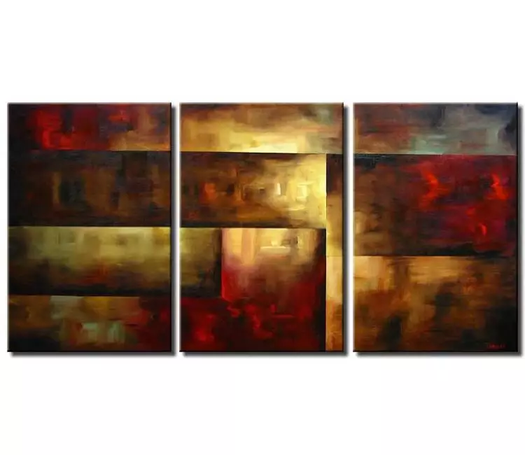abstract painting - big modern earth tone colors abstract art on canvas original large contemporary painting for living room