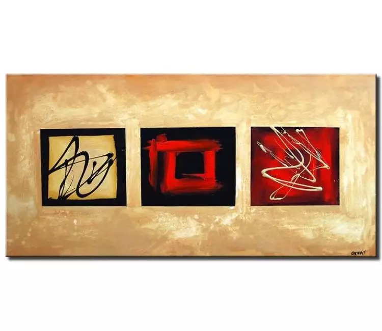abstract painting - modern abstract painting neutral original canvas art beautiful wall art