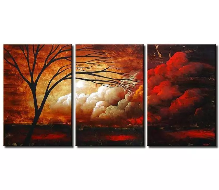 landscape paintings - big modern beautiful abstract landscape painting on canvas original large contemporary tree art