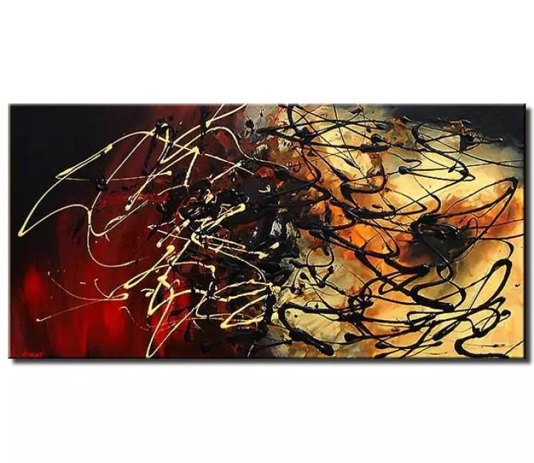 abstract painting - modern abstract painting on canvas original textured contemporary living room art