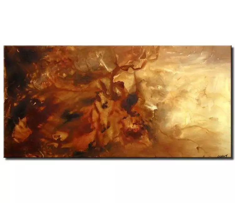 fluid painting - modern best abstract art on canvas for living room original contemporary neutral wall art
