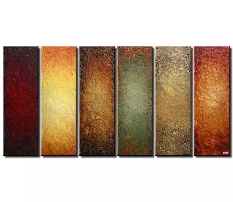 geometric painting - big modern abstract painting on canvas large contemporary art earth tone colors