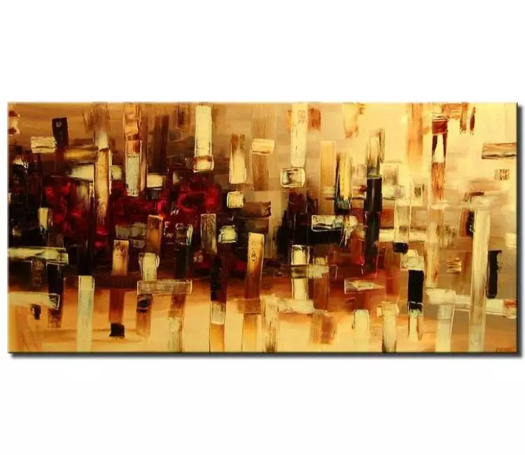 abstract painting - modern abstract painting on canvas original neutral living room wall art