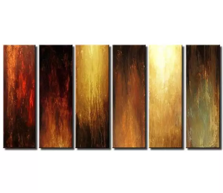 abstract painting - big modern earth tone colors abstract painting on canvas beautiful living room office contemporary art