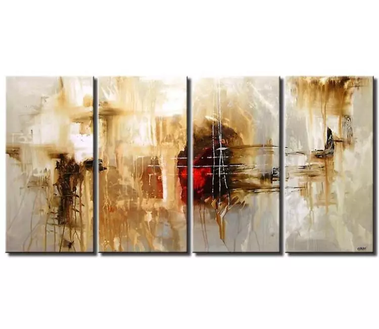 abstract painting - big modern neutral artwork on canvas large original  abstract painting for big walls contemporary wall art