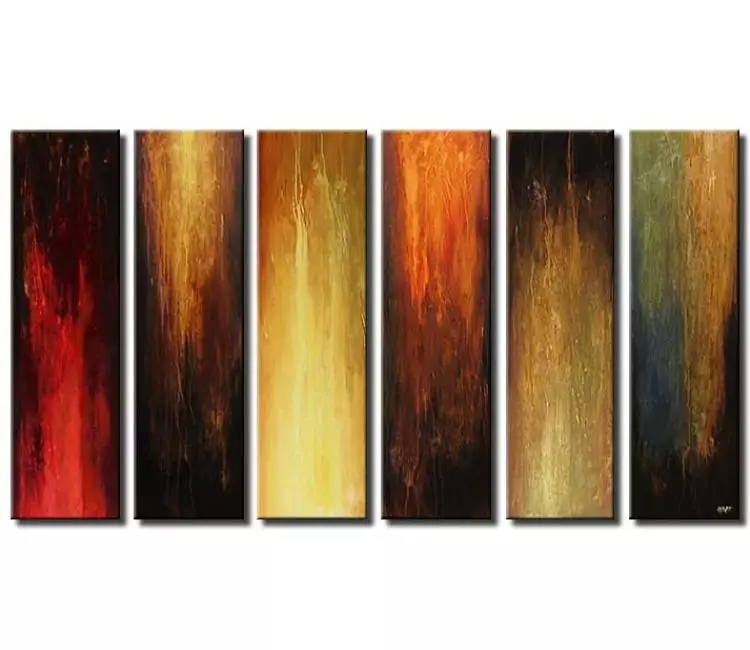 abstract painting - big earth tone colors modern abstract painting on canvas large multi panel contemporary wall art for living room best beautiful art