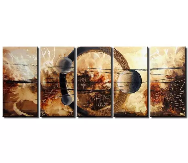 cosmos painting - big modern neutral space planet art on canvas modern galaxy abstract painting office living room art