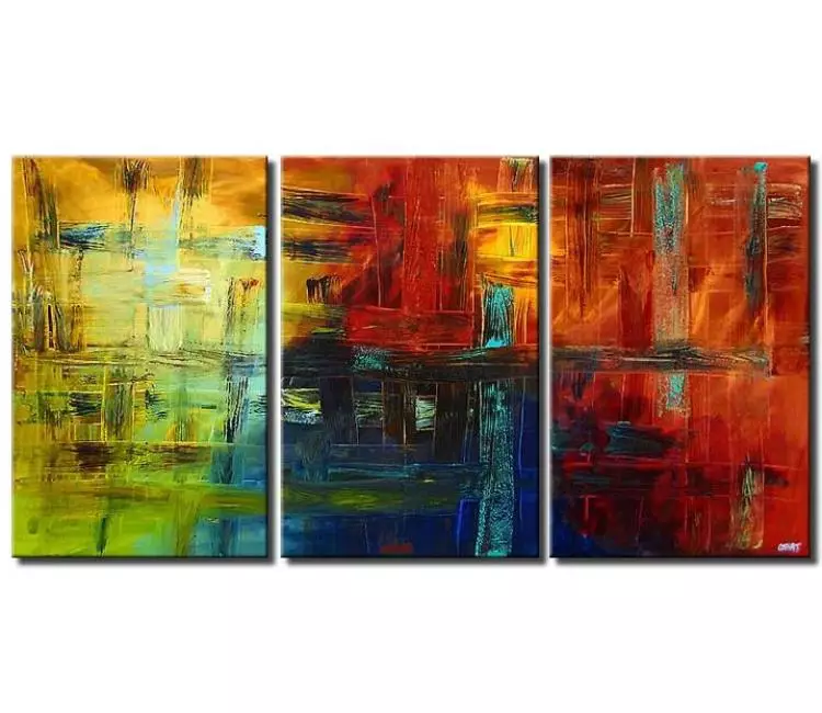 abstract painting - big modern colorful abstract painting  large canvas art big beautiful contemporary wall art