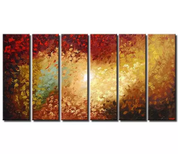 forest painting - multi panel blooming canvas