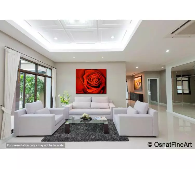 floral painting - living room 4