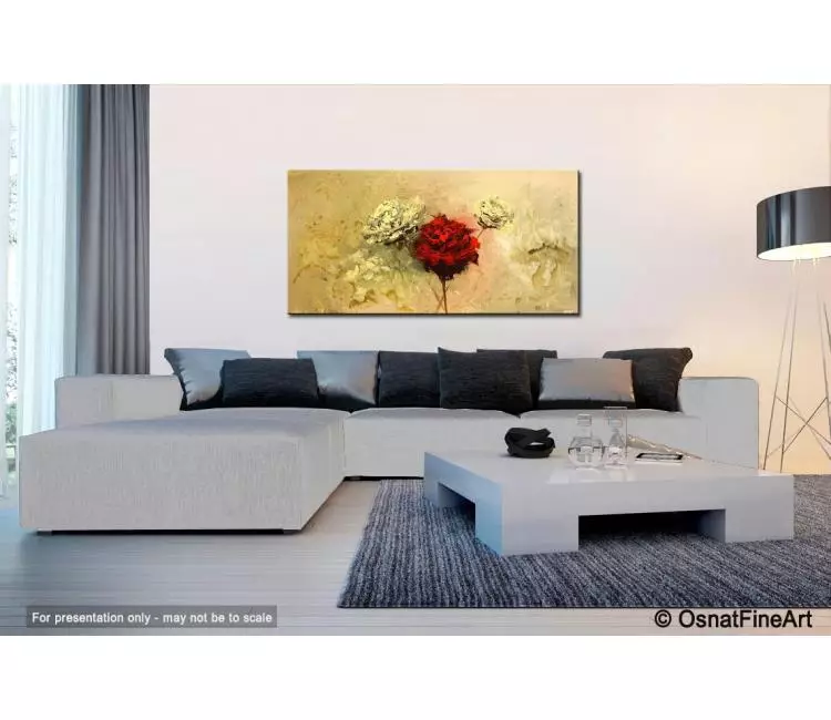 floral painting - living room 2