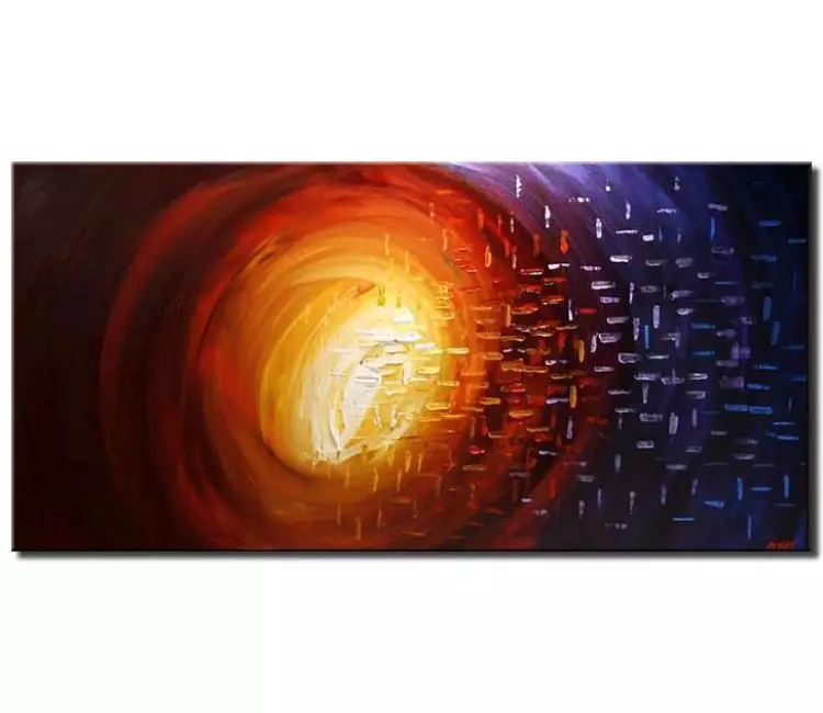 cosmos painting - colorful abstract galaxy painting on canvas original textured modern space art
