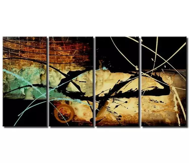 abstract painting - multi panel modern wall art abstract painting big neutral canvas art large textured big art
