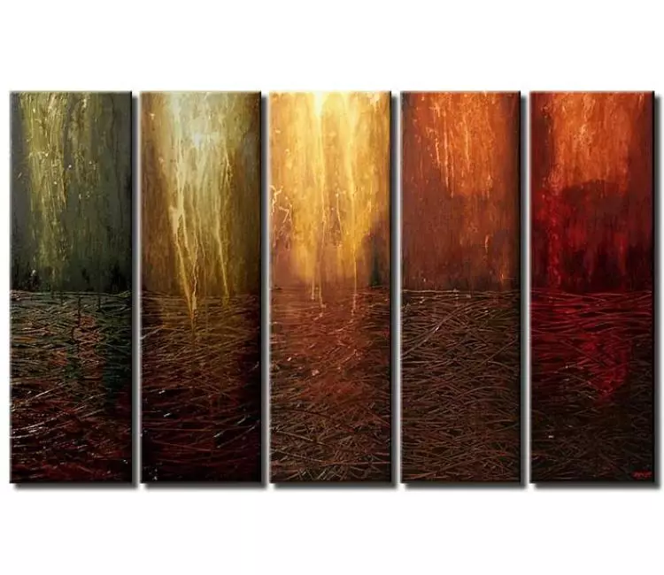 abstract painting - big modern abstract paintings on canvas in earth tone colors big wall art for living room