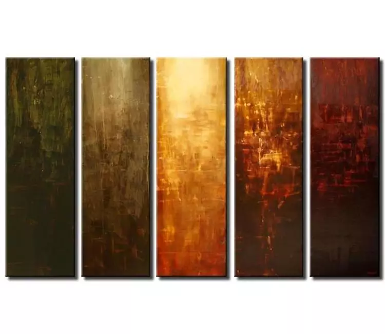 abstract painting - big modern abstract painting on canvas large beautiful wall art in earth tone colors