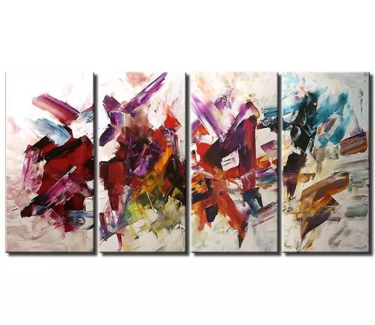 abstract painting - big colorful beautiful best abstract art on canvas modern textured living room bedroom wall art