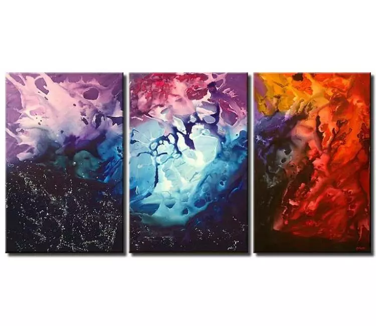 abstract painting - big colorful wall art for living room large canvas art modern abstract painting