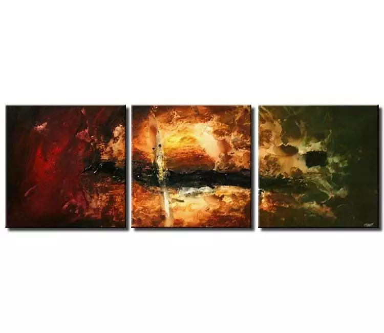 abstract painting - big abstract painting on canvas modern textured earth tone colors wall art painting for living room