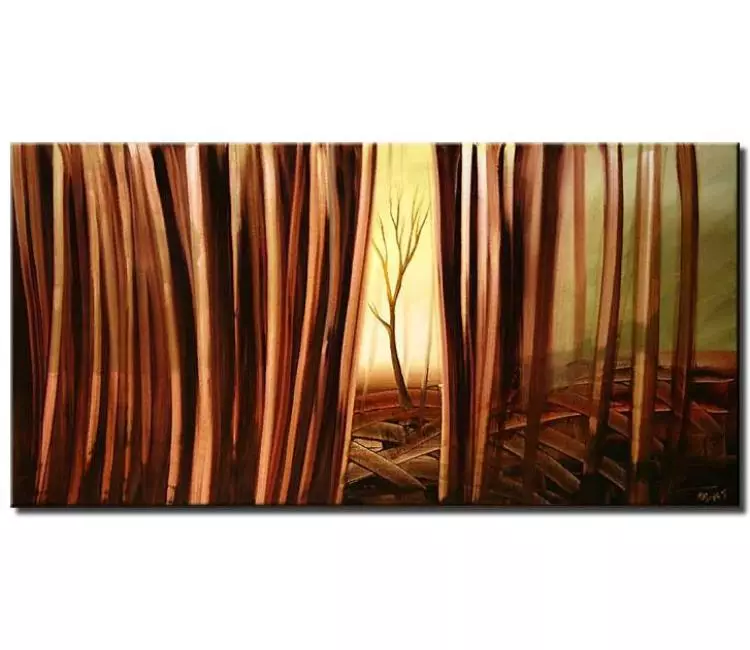 forest painting - abstract landscape forest painting on canvas modern living room wall art