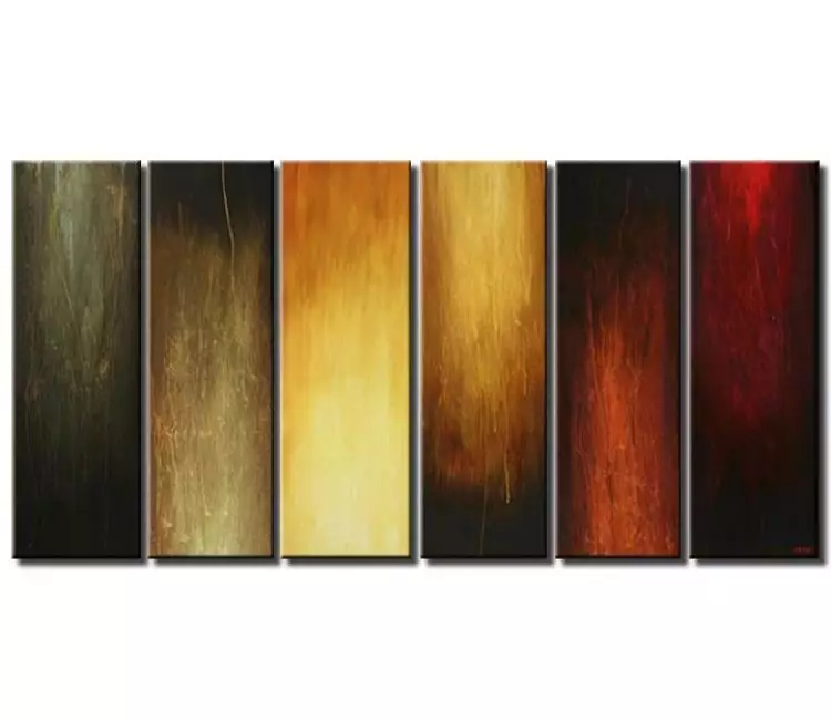 abstract painting - big earth tone colors abstract painting on canvas large modern wall art