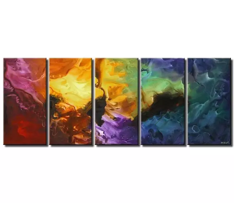 abstract painting - big colorful abstract painting large canvas art modern beautiful abstract art for living room