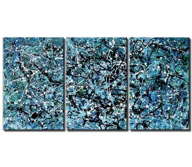 abstract painting - big blue abstract painting on large canvas minimalist modern textured big contemporary art