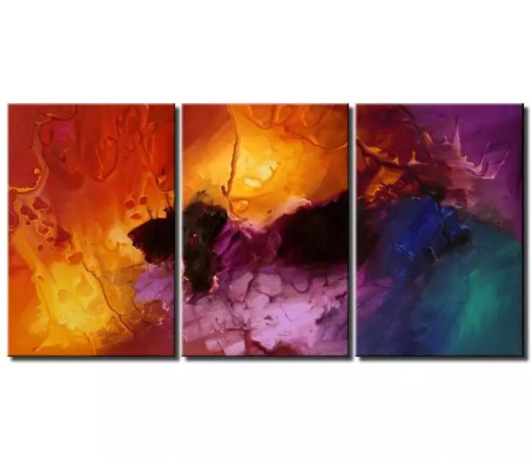 abstract painting - large abstract canvas art for living room modern colorful big wall art