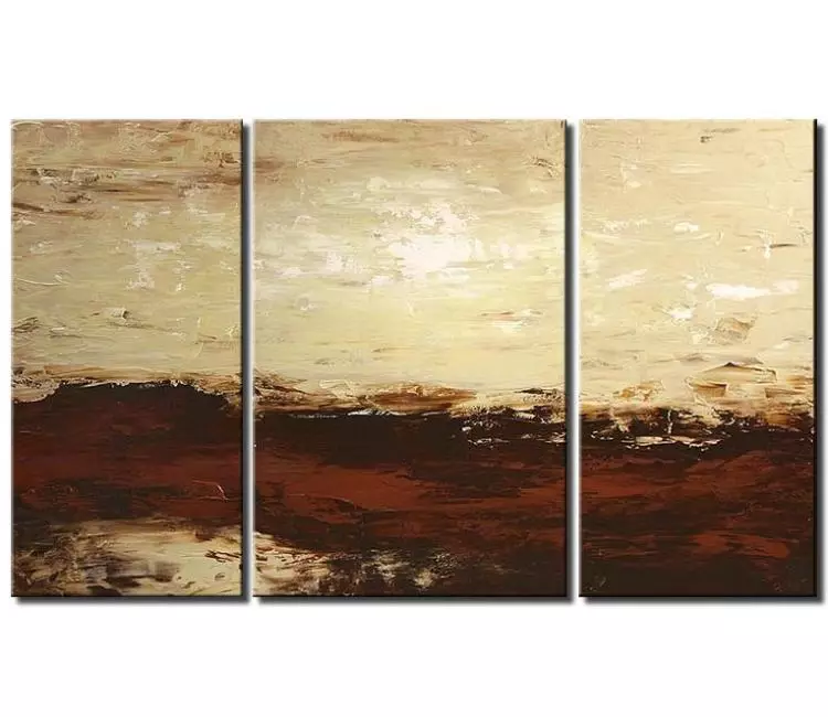 abstract painting - simple painting on canvas original textured neutral colors modern wall art