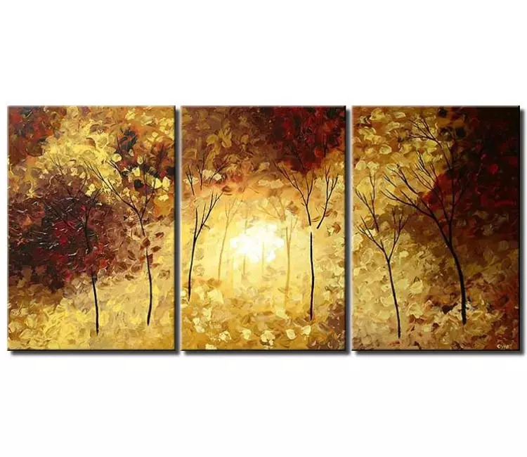 landscape paintings - big textured forest painting on canvas large modern abstract landscape trees art for living room