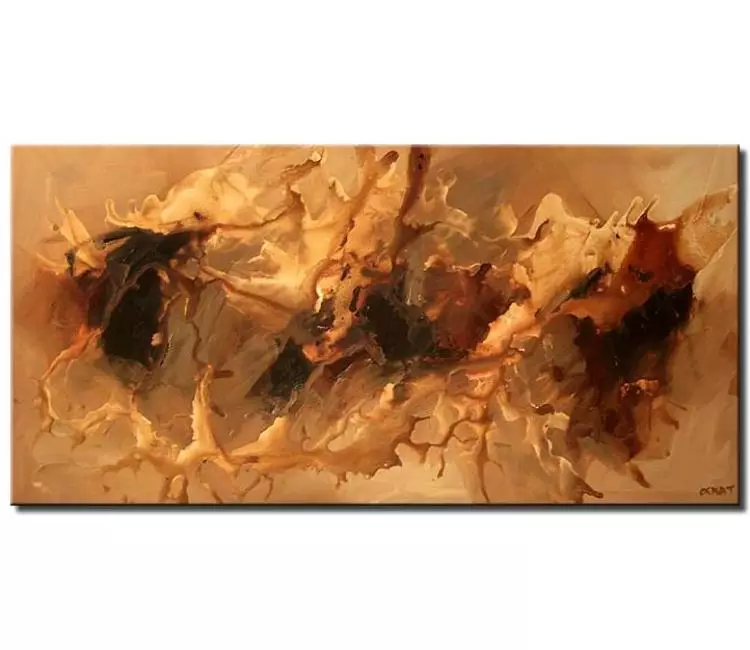 abstract painting - neutral beautiful abstract painting on canvas modern wall art